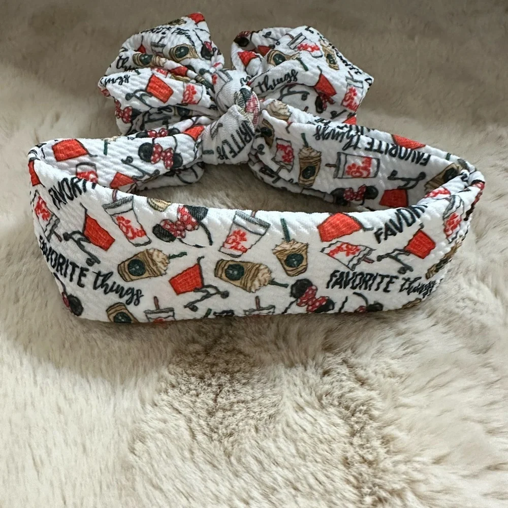 Disney Minnie, Chick-fil-A, Starbucks Favorite Things all in 1 Infant Headband